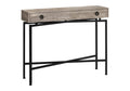 Sloane 43" Cross-Leg Console Table — Taupe & Matte Black, view 2